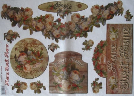 Hartie de orez - hartie-de-orez-stamperia-sweet-home-dfs223