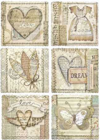 Hartie de orez - hartie-de-orez-stamperia-ilustratii-cu-inimi-dfsa4443