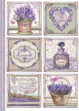 Hartie de orez - hartie-de-orez-a4-stamperia-parfum-de-lavanda-dfsa4366