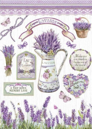 Hartie de orez - hartie-de-orez-a4-stamperia-dfsa4622-lavanda