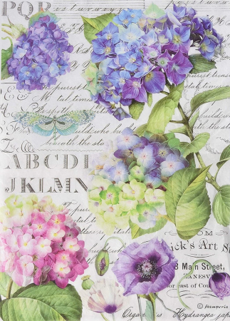 Hartie de orez - hartie-de-orez-a4-stamperia-dfsa4307-hydrangea-hortensii