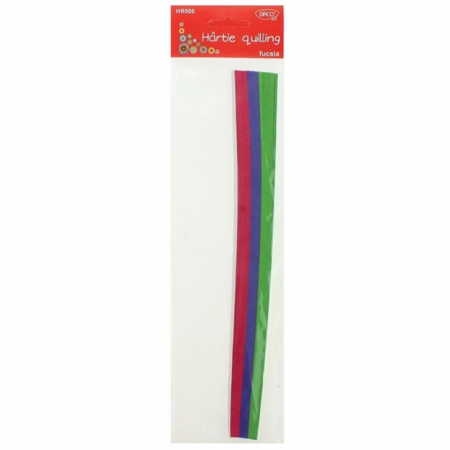 Quilling - hartie-quilling-200-30x5-mix-culori-fucsia-daco-hr906