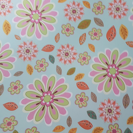 Carton/Hartie Scrapbooking - hartie-scrapbooking-80g-flori-colorate