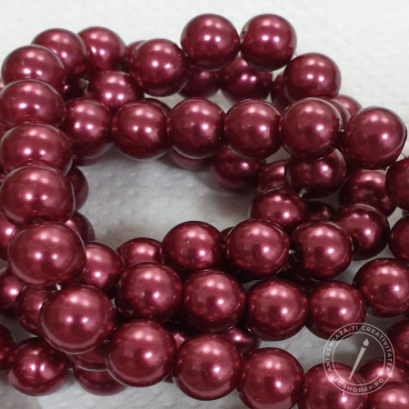 Perle/margele acrilice/lemn - margele-sticla-imitatie-perla-6mm-en-gros