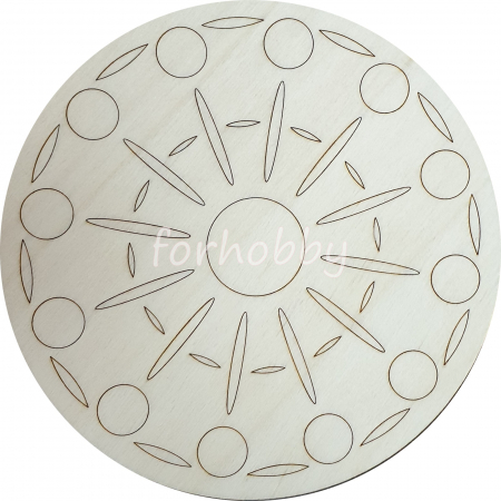 Ornamente - mandala-din-lemn-predesenat-cu-laser-14cm-1