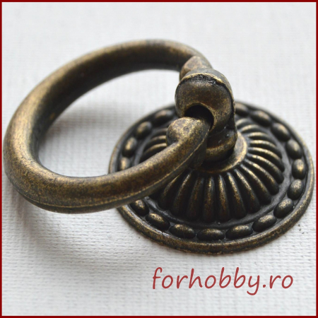 Accesorii metalice - maner-tip-buton-metal-decorativ-4-9-cm