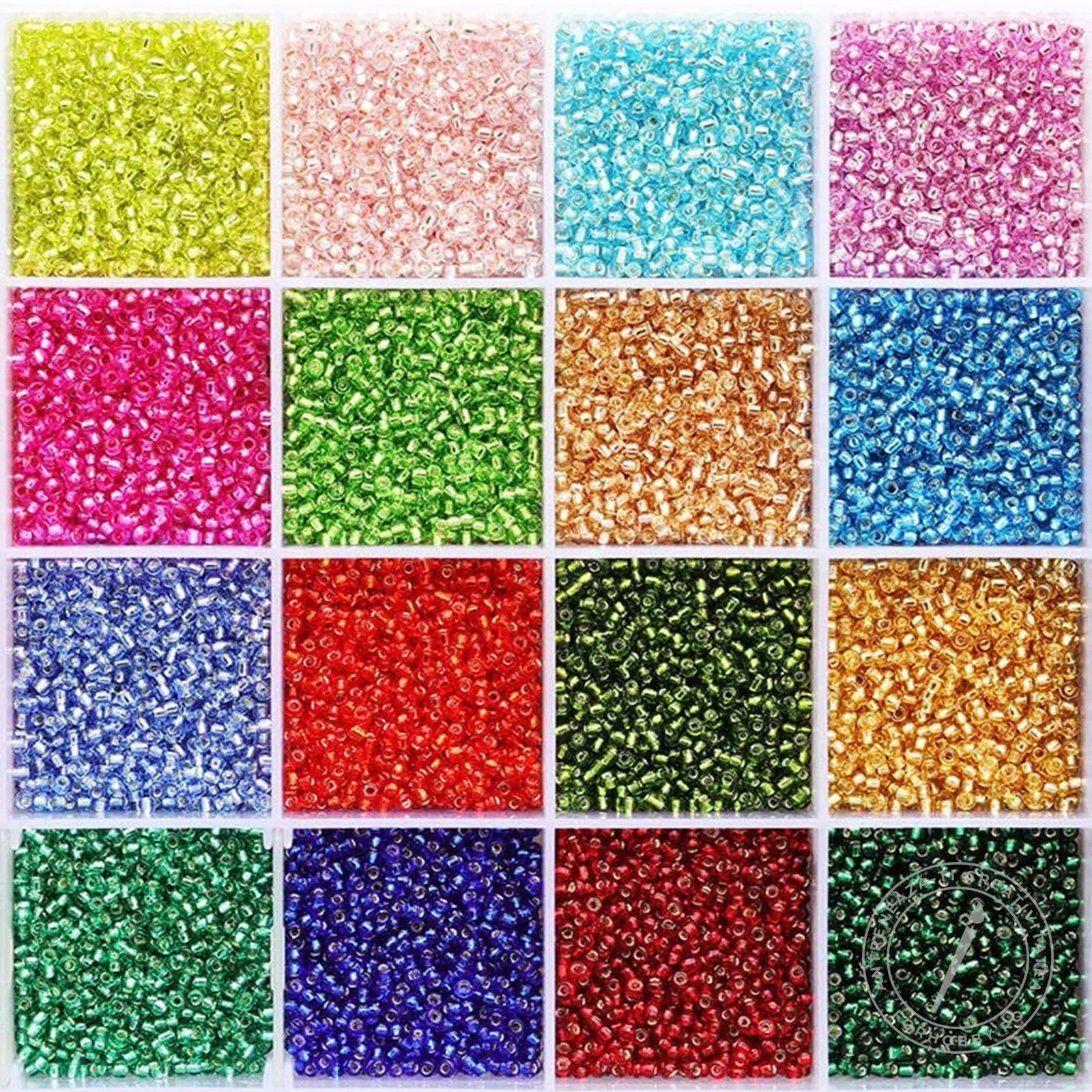 Margele de nisip 2 mm - margele-de-nisip-cu-foita-argintie-2-3-4mm