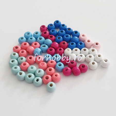 Hobby - margele-din-lemn-colorate-8-10-mm