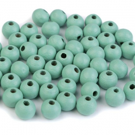 Bile, cercuri, prinsori - margele-lemn-color-10mm-20gr