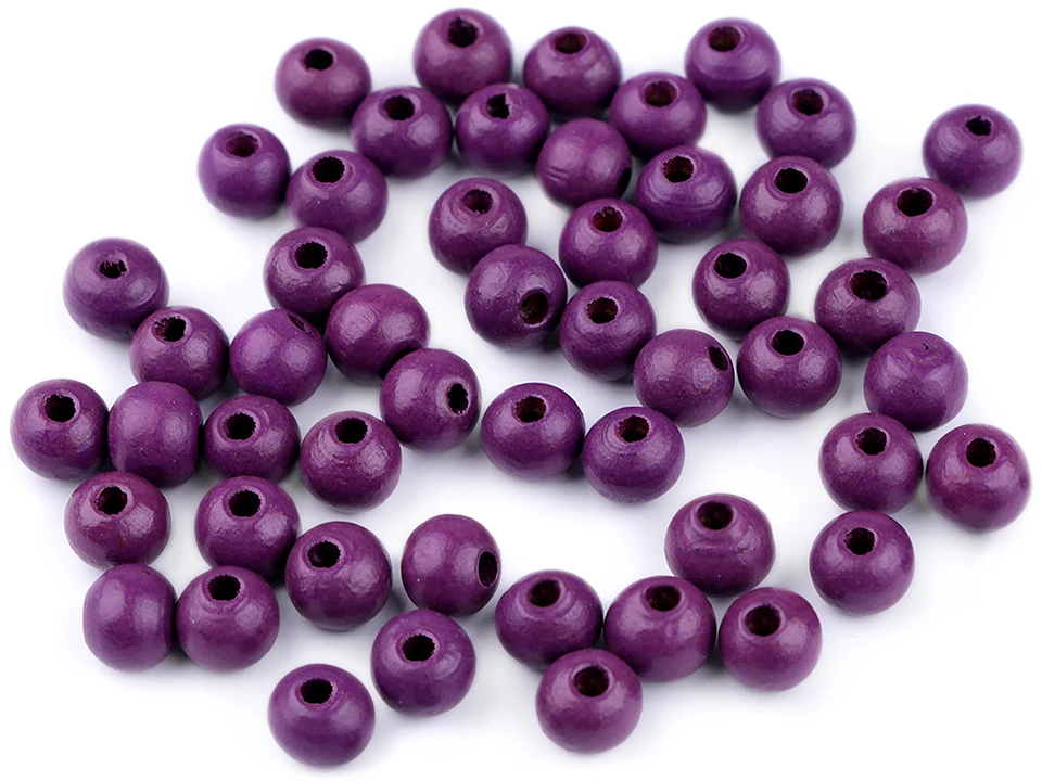 Bile, cercuri, prinsori - margele-lemn-color-10mm-8gr-200896