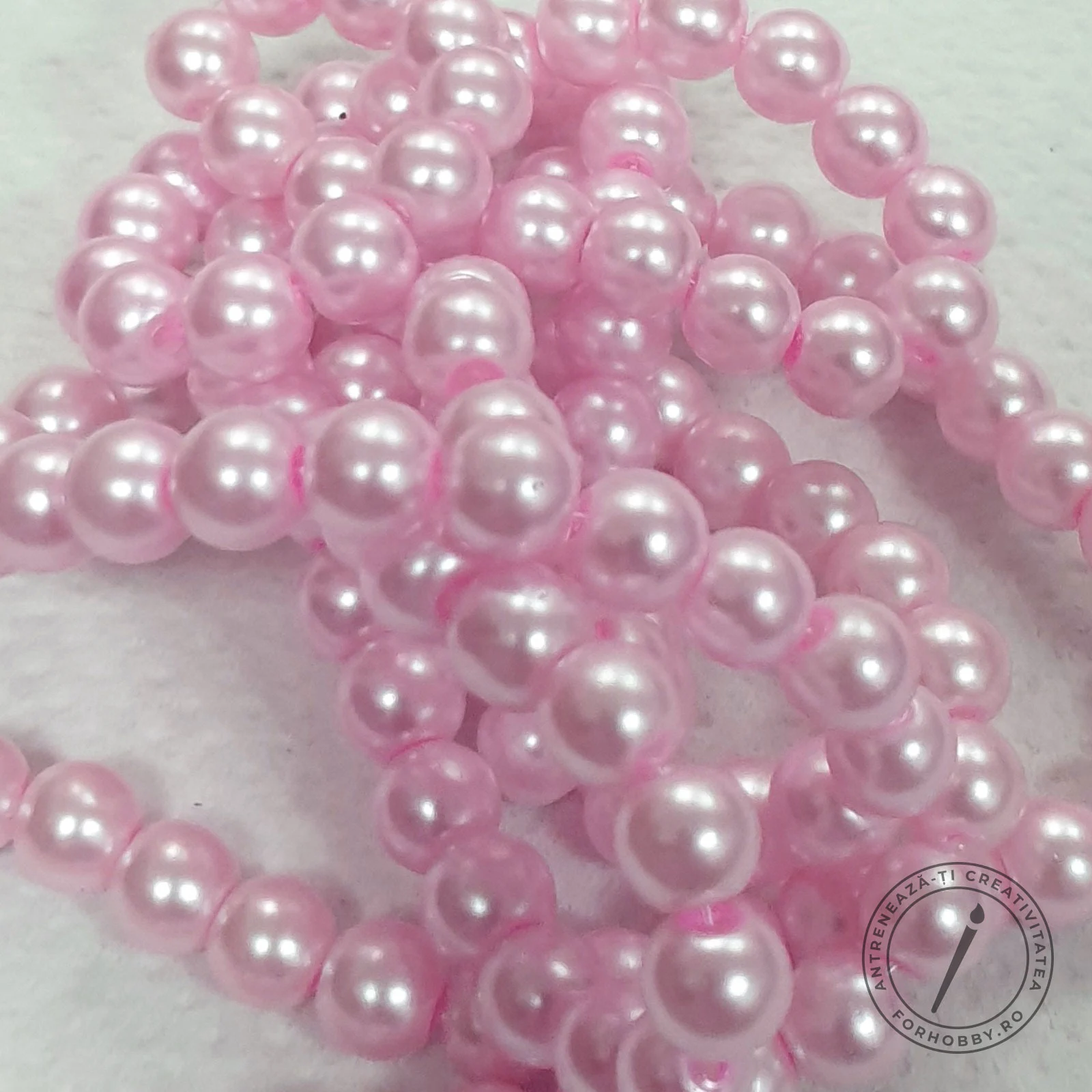 Perle/margele acrilice/lemn - margele-sticla-imitatie-perle-8mm-en-gros