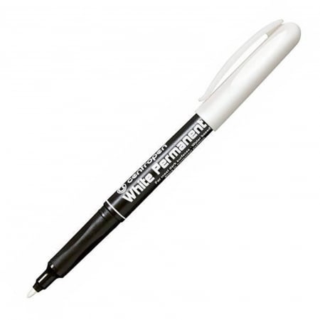 Desen - marker-subtire-alb-permanent-varf-rotund-1.2mm-centropen-2686
