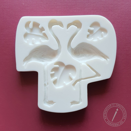 Modelare,Turnare - mulaj-din-silicon-flamingo
