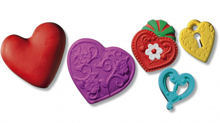 Mulaj din silicon FIMO Inimi [2]