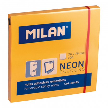 Abtibild cu mesaje - notes-autoadeziv-76-x-76-mm-100-file-culori-neon