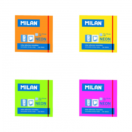 Abtibild cu mesaje - notes-autoadeziv-76-x-76-mm-100-file-culori-neon