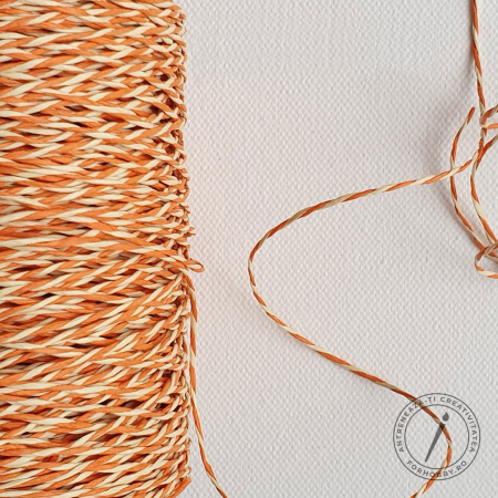 Snur/sfoara/fir - snur-rasucit-din-hartie-2mm-bicolor-10m