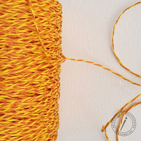 Snur/sfoara/fir - snur-rasucit-din-hartie-2mm-bicolor-10m
