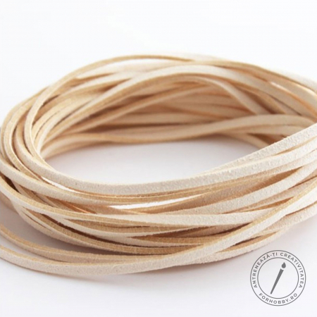 Snur/sfoara/fir - snur-imitatie-piele-intoarsa-faux-suede-3mm