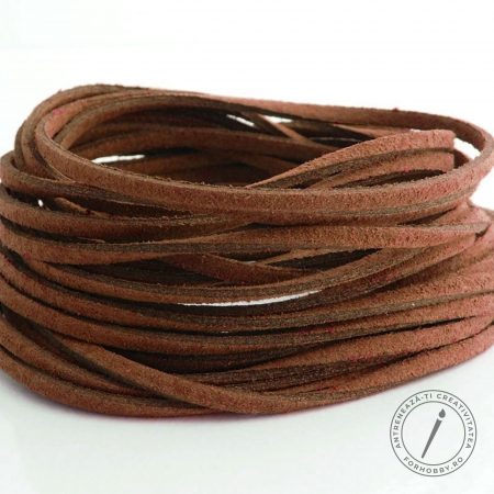 Snur/sfoara/fir - snur-imitatie-piele-intoarsa-faux-suede-3mm