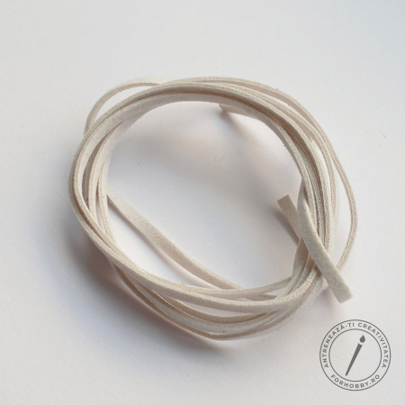 Snur/sfoara/fir - snur-imitatie-piele-intoarsa-faux-suede-3mm-98cm