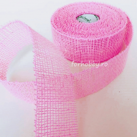 Panglici decor - panglica-iuta-5cm-colorata