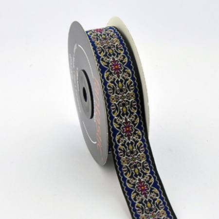 Panglici decor - panglica-jacquard-33mm-model-oriental-fantastic-kurdele