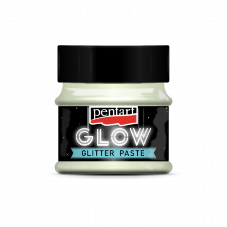 Paste structura - pasta-gliterata-glow-50ml-pentart