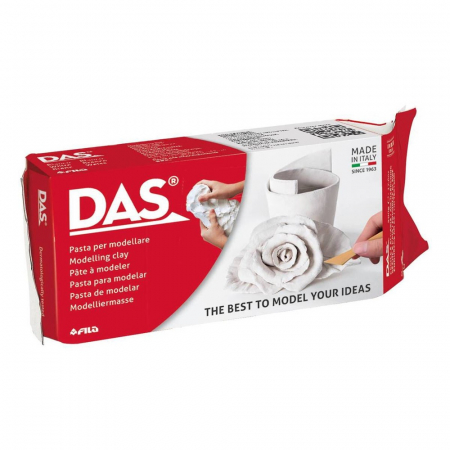 Praf / Pasta modelaj/Plastilina - pasta-modelaj-cu-uscare-la-aer-alb-das-250-g-1-kg