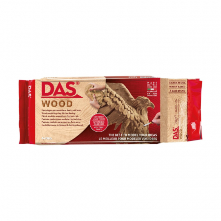 Praf / Pasta modelaj/Plastilina - pasta-modelaj-cu-uscare-la-aer-cu fibre de lemn-wood-das