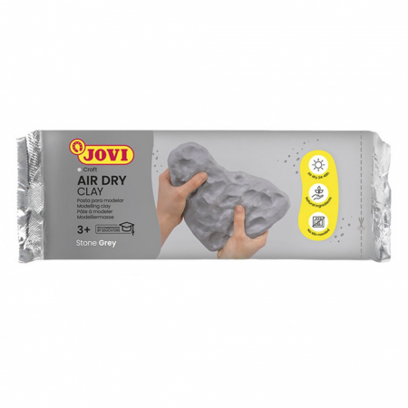 Praf / Pasta modelaj/Plastilina - pasta-modelaj-cu-uscare-la-aer-jovi-gri-250-1000g