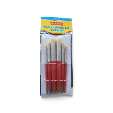 Arta plastica - pensule-sablonare-par-porc-set-6-nr-2-12