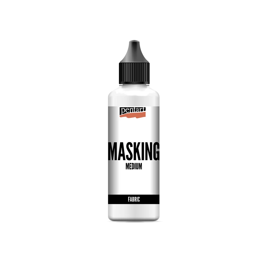 Culori, vopsele de baza - Pentart Masking Medium pentru textile 80 ml