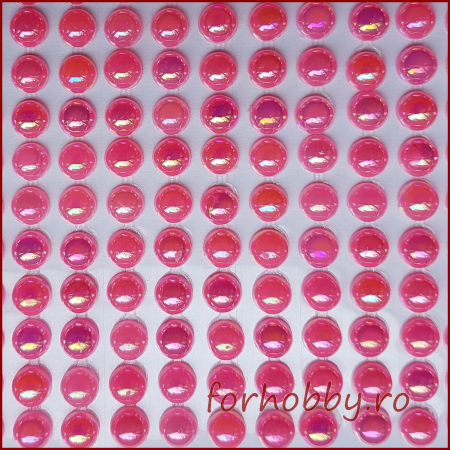 Perle jumatati/Strasuri - Perle jumatati 6mm - Pink