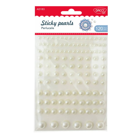 Hobby - perle-jumatati-autoadezive-crem-perlucele-daco-ad183