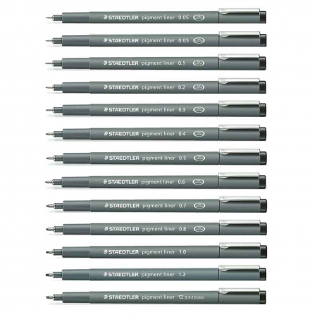 Pigment liner Staedtler 308 negru [3]