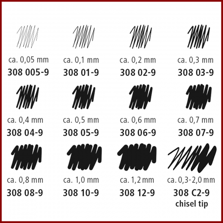 Pigment liner Staedtler 308 negru [5]