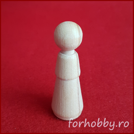 Figurine, elemente decor - Pion lemn 7.1 cm