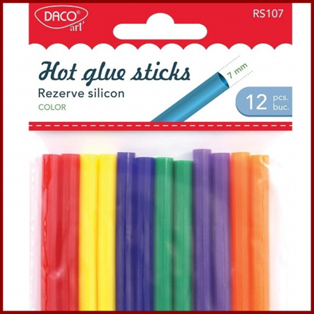 Arta plastica - rezerva-silicon-color-7mm-10cm-set-12-rs107-daco