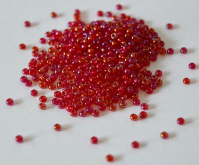 Margele nisip Preciosa Ornela 10/0 - 40 g - Rosu transparent irizant 91090 [1]