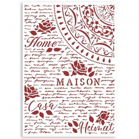 Sabloane plastic flexibile - sablon-flexibil-stamperia-ksg483-home