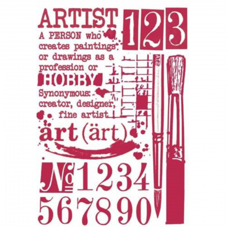 Sabloane plastic flexibile - sablon-flexibil-stamperia-ksg423-artist