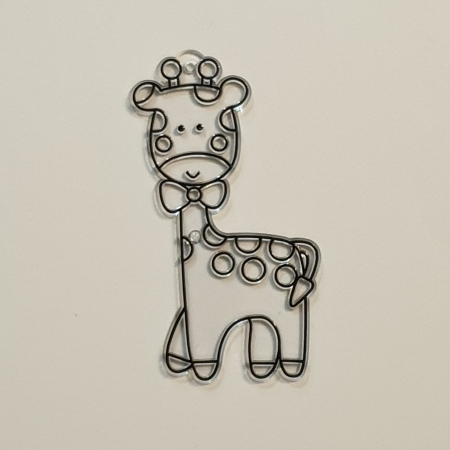 sablon-din-plastic-de-colorat-vitraliu-girafa-8x3.5cm