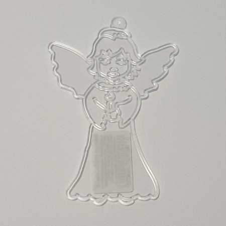 Hobby - sablon-din-plastic-de-colorat-vitraliu-inger-7x10cm