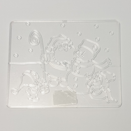 Hobby - sablon-din-plastic-de-colorat-vitraliu-tablou-craciun-12x14cm