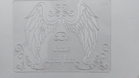 Sabloane plastic - Sablon plastic S58 - Aripi