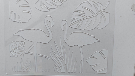 Sabloane plastic - Șablon plastic S62 - Flamingo