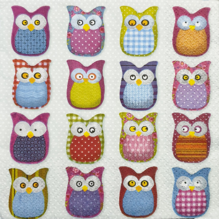 Animale - servetel-decorativ-pentru-decoupage-33x33cm-bufnite
