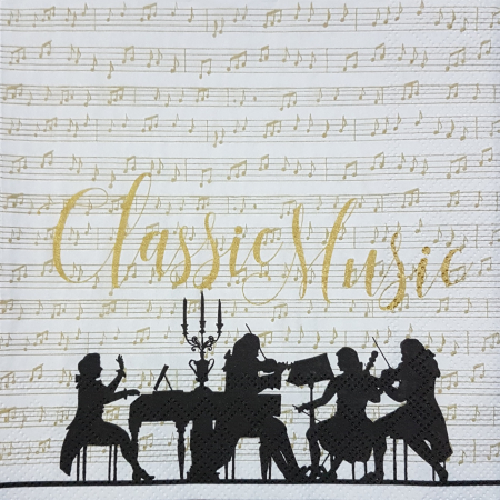 Servetel decorativ  instrumente muzicale [1]