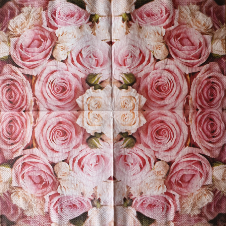 Florale, peisaje - servetel-pentru-decoupage-33x33cm-trandafiri